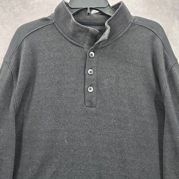Van Heusen Gray Pullover Sweater Never Tuck Classic Fit Mock Neck XL Extra Large - Picture 3 of 6